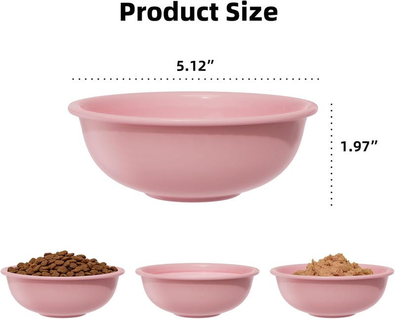 MS!MAKE SURE Spring Roll Single Cat Bowls Pink - Image 2